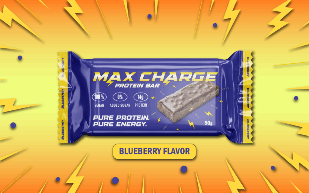 branding concept for max charge protein bar