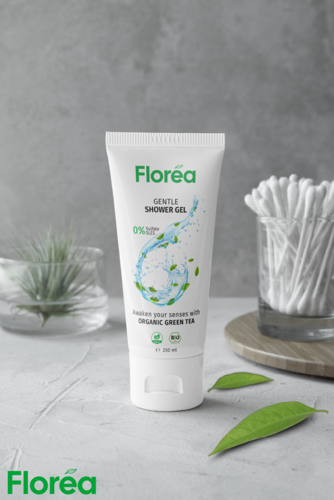 Brand advertisement mockup for the brand Floréa