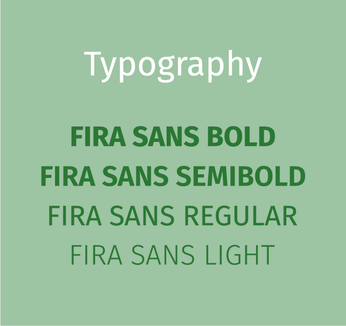 typography guide for the brand Floréa